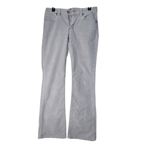 Y2K GAP Curvy Low Rise Corduroy Flare Jeans Women's Size 8L Light Blue Pants - Picture 2 of 5